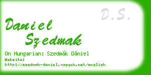daniel szedmak business card
